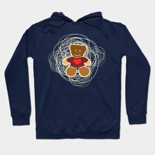 adorable brown bear doll Hoodie